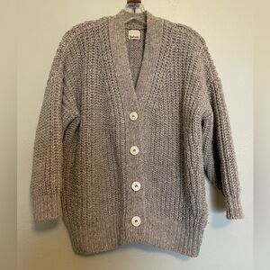 Babaa Wool Cardigan No. 19 in Mist